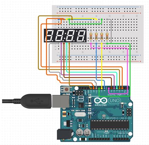 4 digit display arduino|Using a 4 Digit & 7 Segment Display, With Arduino .